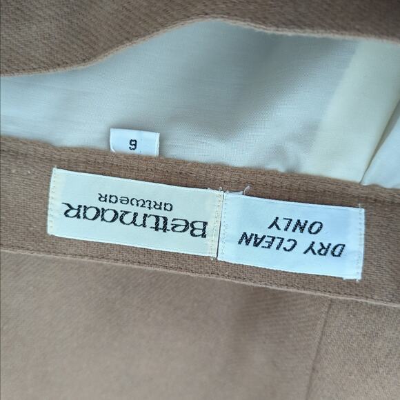 VTG Knee Length Skirt 6 Ducks Hunting Birds Mallard Brown Midi Princess Diana - Picture 6 of 11